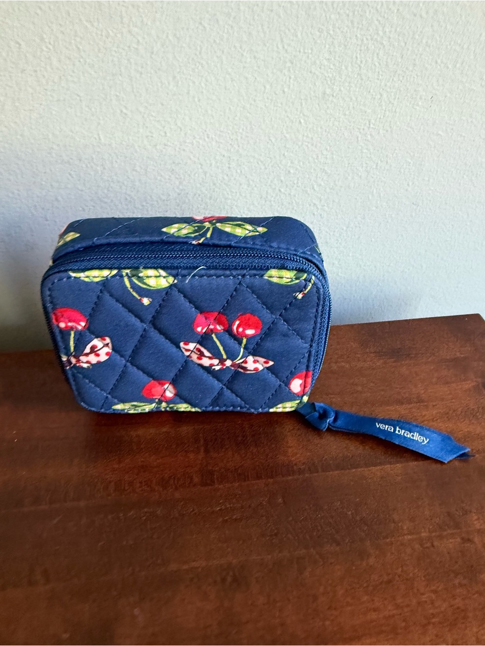 VERA BRADLEY Travel Pill Case Cherry Picking
